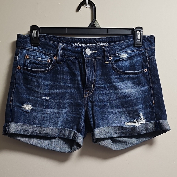 American Eagle Outfitters Pants - American Eagle  Women's Blue Denim‎ Shorts Size 4